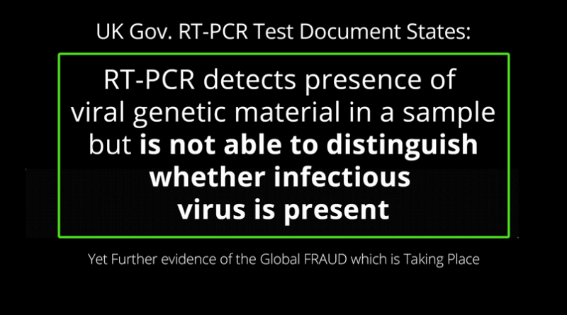 Further Evidence of Government(s) fraudulent use of RT-PCR Test
