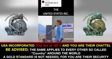 The USA Incorporated (The Act 1871) And You Are Their Chattel – The Same Applies To Every Other So Called “Country” Around The World! …